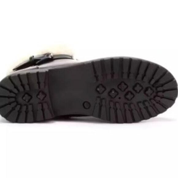 Apres by LAMO Winter Boots Women's Black Leather Faux Fur AW1765 Size 11 - Picture 6 of 6